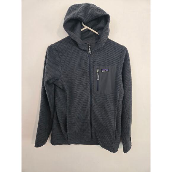 Patagonia Kids' R1® Air Full-Zip Hoody size XL KIDS gray. - Picture 1 of 6
